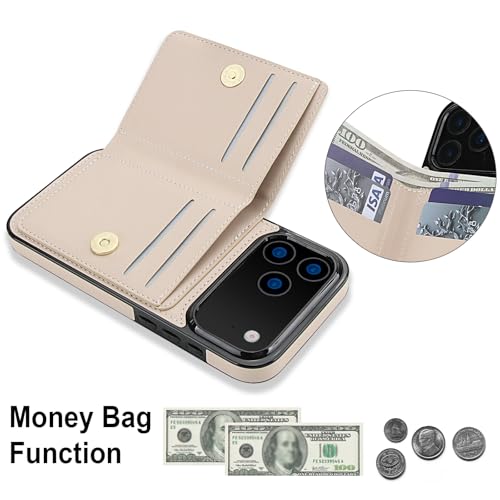 Coque iPhone 17 Pro Max cuir blanc avec fonction support pour visionner vos vidéos - 4