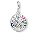 Produktbild Thomas Sabo Damen Charm-Anhänger Schicksalsrad Make a Wish Charm Club 925 Sterling Silber 1818-340-7