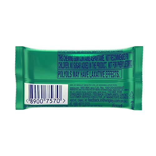 Image of Orbit Spearmint Flavoured Sugar Free Chewing Gum, 4.4g (Pack of 96)