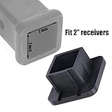2” Heavy Duty Trailer Hitch Tube Cover Plug Cap Rubber for 2 inch Receivers Class 3 4 5 Ford GMC...