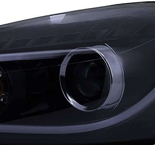Spec-D Tuning 2LHP-IPA06G-TM Chevy Impala Monte Carlo Glossy Black LED DRL Bar Projector Headlights