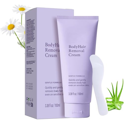 Body Hair Removal Cream for Sensitive Skin, Painless Depilatory Cream