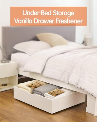 Image of 12 Packs Vanilla Potpourri Scented Sachets for Drawers and Closets,Hanging Paper Air Fresheners for Clothes Long Lasting Fragrance