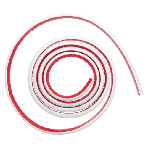 Operitacx Moulure Adhésive Flexible PVC Mètres Finition Quart de Rond Auto Adhésive pour Sols Escaliers Coins et Protection Murale Facile à Poser