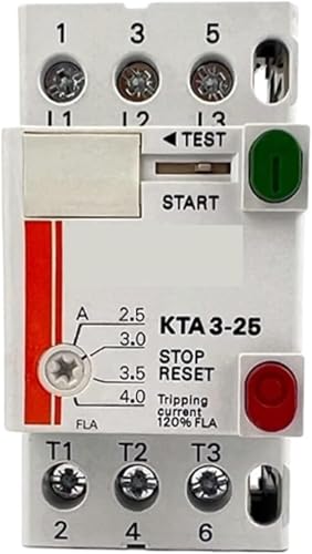 Démarreur de moteur réglable 2,5-4,0 A KTA3-25 avec disjoncteur protection 2627