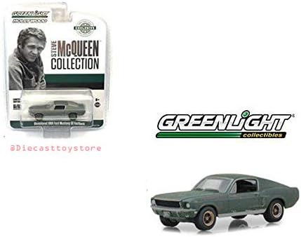 New DIECAST Toys CAR Greenlight 1:64 Hobby Exclusive Hollywood Steve McQueen Collection Unrestored 1968 Ford Mustang GT Fastback 44722