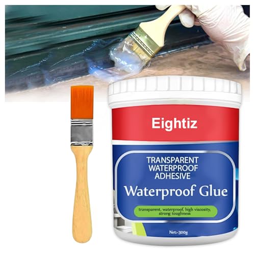 Eightiz (pack of 1) Crack Seal Glue 300gm with Brush Transparent Waterproof Glue for Roof Leakage Crack Seal Agent Roof Water Leakage Solution Glue Transparent Waterproofing for Pipe Wall Tiles (B0D94LKQ88) Amazon Price History, Amazon Price Tracker