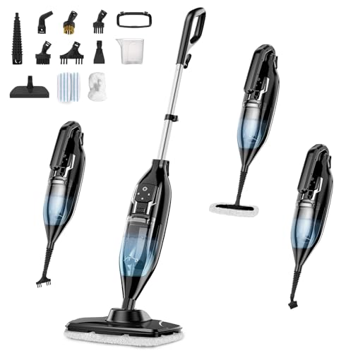 Steam Mop, 12-in-1 Powerful Handheld Steam Cleaner...