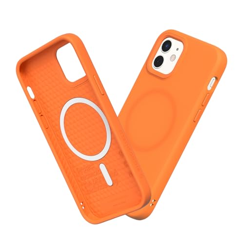 Coque iPhone 12 Mini RhinoShield SolidSuit Orange Magsafe mate