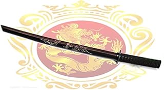 Bokken - Espada de madera para ejercicios (99 cm), diseño de dragón, color marrón oscuro