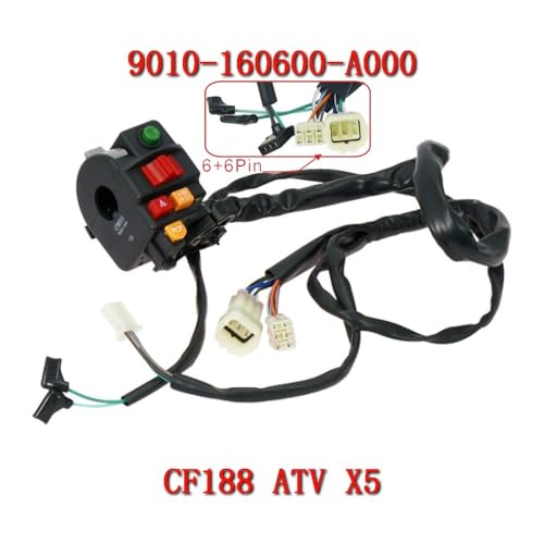 Interrupteur de guidon gauche ATV CF500 boutons étanches X5