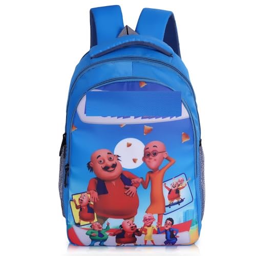 Image of GOOD STAR Polyester kids Primary School Backpack, 30 Litres, Cartoon Print, for Nursery to 5th Standard Boys and Girls Tuition Lightweight cartoon Bag