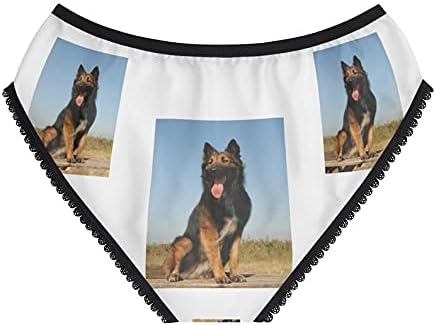 DogsMakeMeHappy Purebred Belgian Shepherd Panties, Purebred Belgian Shepherd Underwear, Briefs