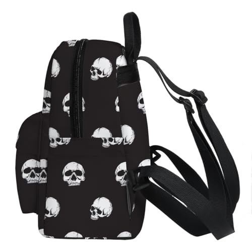 Image of Deanfun Mini Backpack for Women - Waterproof Small Backpack with Skull Print, Multi Pockets Large Capacity Cute and Stylish MNSB-310