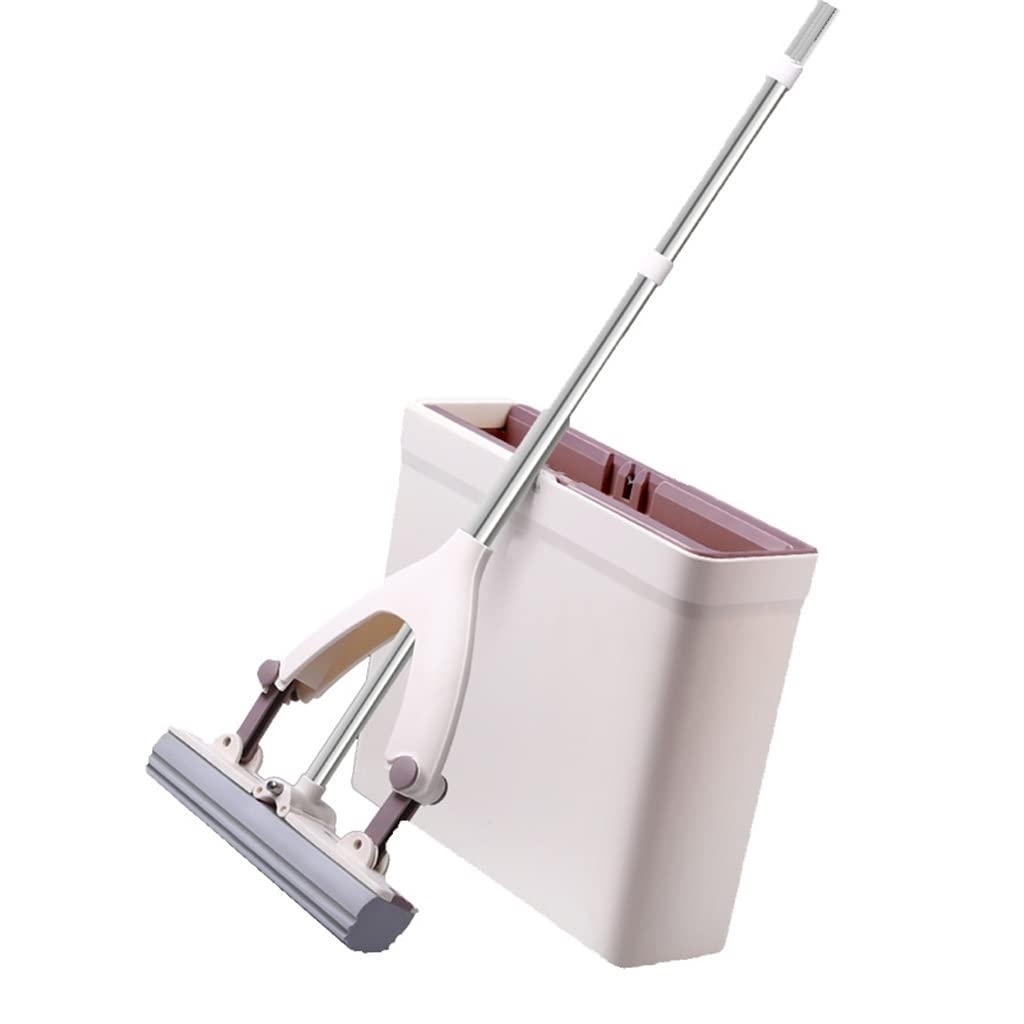 Mocio Mop - Spugna PVA. Benne for mop for Pulizia del Pavimento, mop Pigro con Secchio, Acciaio Inossidabile, 2 ricariche for la Testa di Ricambio Adatto a Tutti i Tipi di Pavimento
