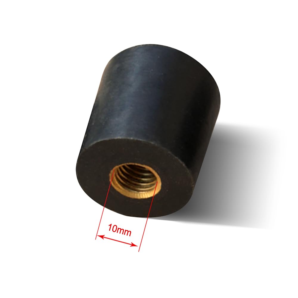 WUQIMUSC Upright Bass Endpin Rubber Tip Stopper Protector Durable and Anti slip with the Internal metal thread design Easy to install (Arc bottom)