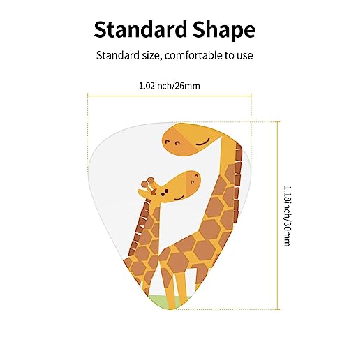 Lot de 12 médiators en forme de girafe pour guitare électrique et basse dans une boîte - Les Beatles, Paul McCartney, John Lennon, RIngo Starr, George Harrison Lot de 12 médiators en forme de girafe pour guitare électrique et basse dans une boîte – Image 5