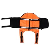 MINAOLULUS Schwimmweste für Hunde aus Robustem Oxford mit Verstellbarem Schnappverschluss und Reflektierendem Design Sicherer Schutz Beim Bootfahren Pool und Strand im Sommer für Kleine bis