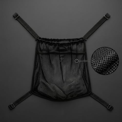 UnifearPro Organizer Pram Bag Mesh Storage Pouch With Net And Reinforced Edges Corner Straps For Secure Fit Suitable for daily walks travel - 3