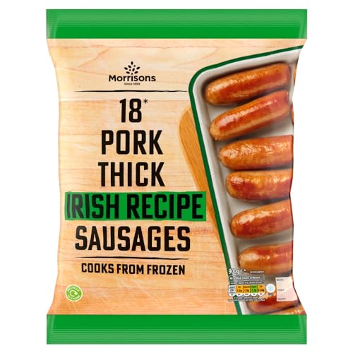 Morrisons 18 Pork Thick Irish Recipe Sausages 900g