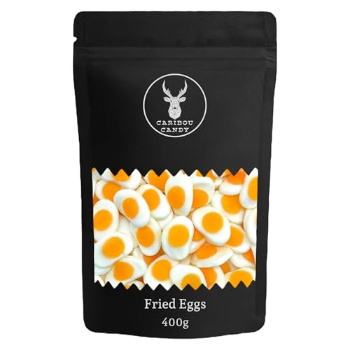 Fried Eggs Gummy Pick n Mix Favourite Sweets 400g Sweet Bag Classic Retro Candy Gift for Birthdays & Parties