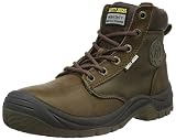 SAFETY JOGGER Sicherheitsstiefel Stahlkappen Herren - S3 / S1P Arbeitsschuh für Damen, rutschfeste Pannensichere Stahlsohle, Stoßdämpfender, Wasserabweisende Sicherheitsstiefel, Dakar Grau EU 40