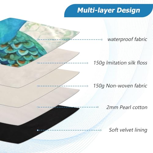Funda para portátil 13-14 pulgadas impermeable con diseño pavo real miniatura 4