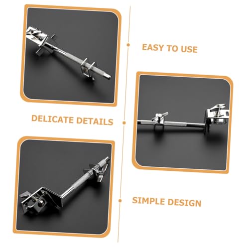 PRETYZOOM Abrazadera para Cowbell de Batería, Soporte de Montaje de Metal de 154mm, Clip Fijo Compatible con Accesorios de Kit de Batería miniatura 7