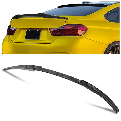 ECOTRIC Rear Trunk Duckbill Spoiler Compatible with 2014-2020 BMW F32 Coupe 2 Door 420i 428i 430i 435i 440i Lid Wing - Carbon Fiber Painted