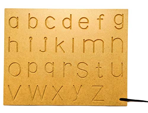 Image of JOY LAND Capital Numbers Hindi Varnmala Writing Practice Wooden Tracing Boards Educational Toys for Kids with Dummy Pencil | Letter Educational Slate | Learning Board for Baby (Set - 7)
