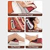 Oreiller de massage, masseur de cou,Masseur de cou avec de la chaleur - Chauffage chauffé profond Soulagement du corps ergonomique portable pour la fête des mères de l'anniversaire de Noël #4