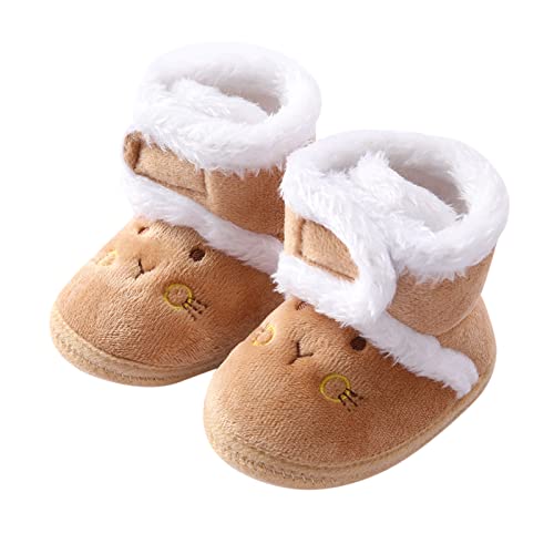 Baby Boys Girls Winter Warm Shoes Cozy Fleece Snow Boots Toddler Slippers Non-Slip Walking Shoes Infant Outdoor2