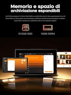 ACEMAGIC 2026 Pc Portatile 17.3 Pollici 16 GB RAM DDR4 512 GB SSD,4 nuclei Processore 4300U,Fino a 3,7GHz,Oltre N150/N95/3500U,5500Mah,Wi-Fi 5,BT5.0,3*USB 3.2,HDMI,Notebook Argento