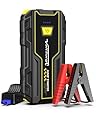 Avviatore Batteria Auto, 4000A Avviatore di Emergenza per Moto (per Motori Fino a 7.5L Benzina/5.0L Diesel) 12V Booster Avviamento Auto con Torcia a LED