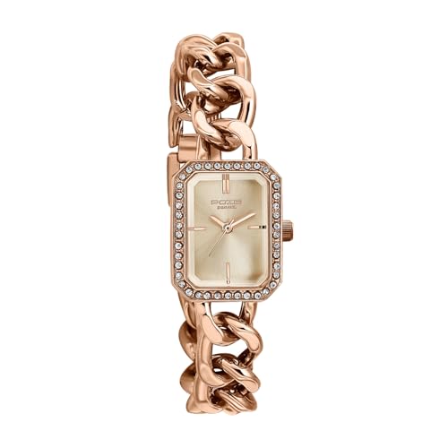 Image of Sonata Poze 7 Analog Rose Gold Dial Rose Gold Brass Strap Watch for Women - SP80157WM01