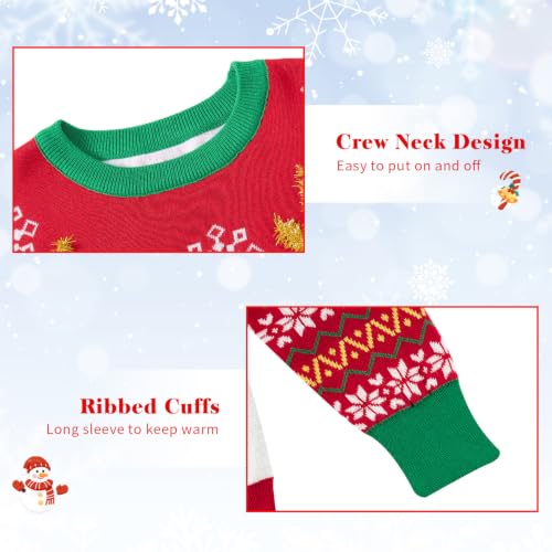 Image of Lovekider 7-14Y Girls Ugly Christmas Sweater Tinsel Garland Knit Pullovers
