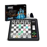 Electronic Chess Board L6 with LED Lights, Computer Chess Set with Piece Position Display, Chess Computer Game for Beginners and Lovers