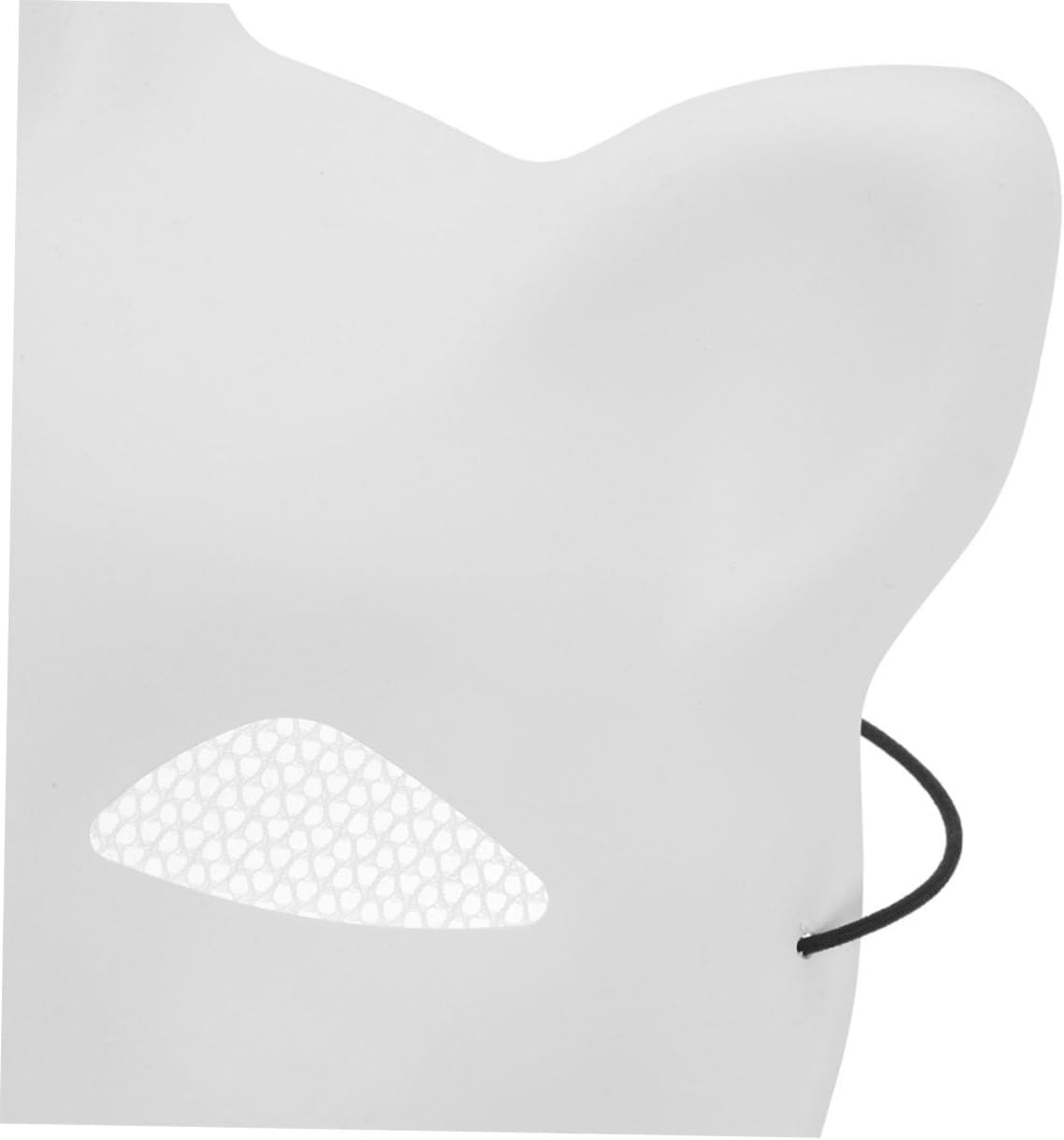 2pcs Cat Face Blank PVC Mask for DIY Halloween Season Party