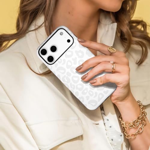 Coque iPhone 17 Pro antichoc motif léopard mignon et design rétro chic - 5