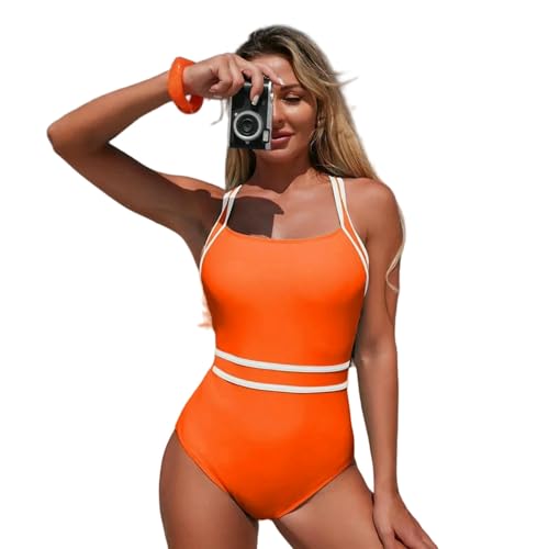 Maillot de bain plage et vacances d'été style mosaïque bicolore en taille M - 6