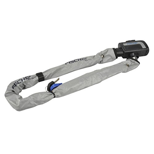 Fischer   Cadena con candado (Longitud 80 cm, diámetro 8 mm, Plata, 80)