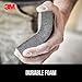 3M Drywall Sanding Sponge, Fine/Medium Grits, Dual Grit Block, Medium Grit to Remove, Fine Grit to Smooth, Ideal for Sanding and Smoothing of Joint Compounds, 2-5/8 in x 3-3/4 in (9095DC-NA)
