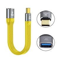 xiwai USB 3.1 Typ C männlicher Host zu USB3.0 Typ A weibliches OTG flaches schlankes FPC Daten-gelbes Kabel für Laptop-Telefon – Ansicht 2