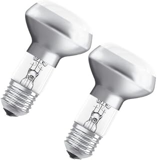 OSRAM Halogen-Lamp / Classic R63 / E27-socket / dimmable / 46 Watt - 60 Watt Replacement / warmwhite - 2700K / Pack of 2 - Foldingbox