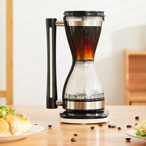 oiakus 750-W-Glas-Siphon-Kaffeekanne, Elektrische Siphon-Kaffeemaschine, 240 Ml Fassungsvermögen, 3-stufig Einstellbar, Trockengehschutz, Smart Touch, Für Zuhause Und Büro