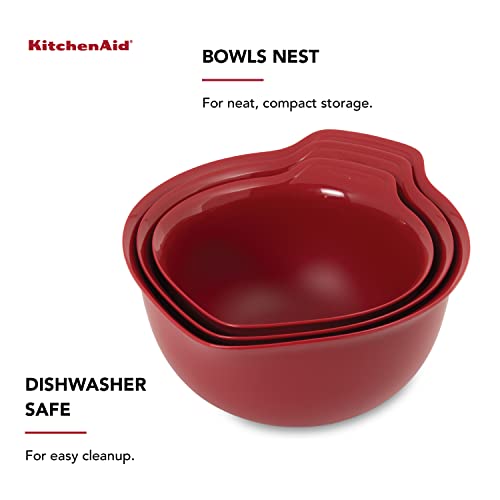 Image of KitchenAid Universal Mixing Bowls, Set Of 3, Empire Red