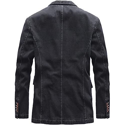YTR6TW Men's Denim Business Casual Jacket Classic Jackets Fashion Blazer Coat2