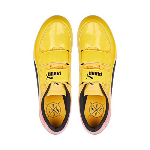 PUMA Women's Men's Evospeed Triple Jump 10 Track and Field Shoes, Sun Stream-Sunset Glow-Black, 11.54