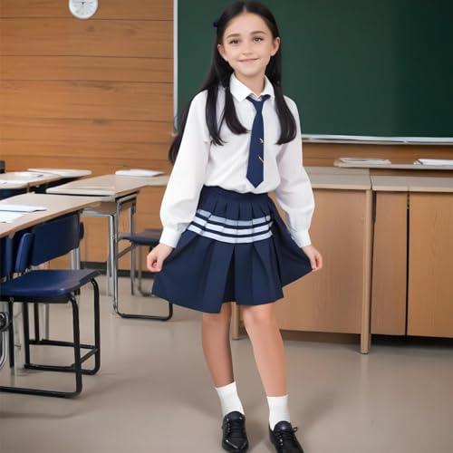 3 Pairs White Socks Girls Medias Blancas Para Niñas School Uniform Dress Socks for Kids Seamless Crew Ankle Cotton Scrunch Sock White Slouchy Tube Sock Athletic Sports Cute Casual Athletic Soft4