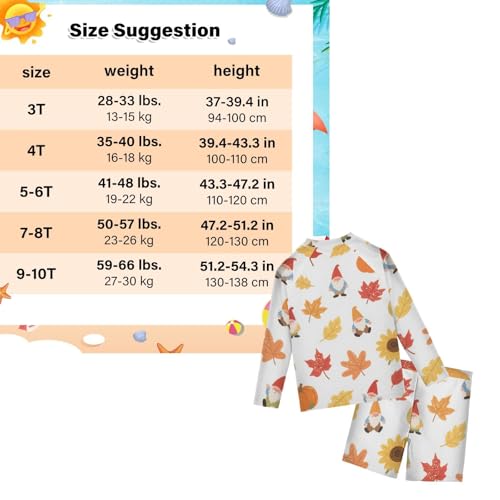 Bañador de dos piezas Hello Fall con diseño de enano infantil 3